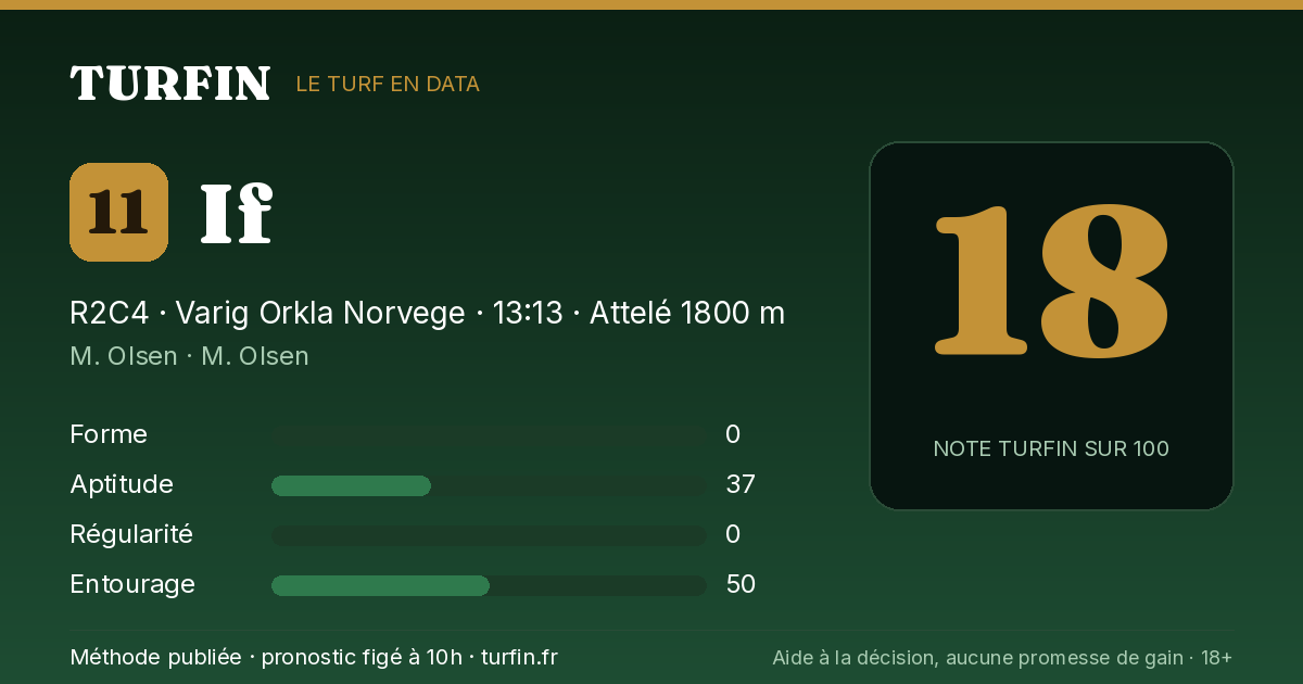 If, noté 18 sur 100 par Turfin