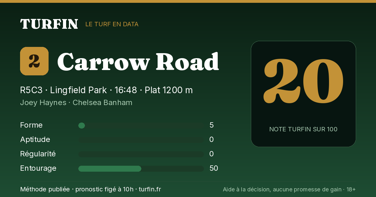 Carrow Road, noté 20 sur 100 par Turfin