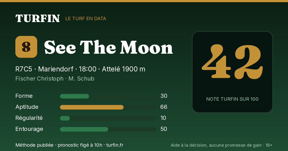 See The Moon, noté 42 sur 100 par Turfin