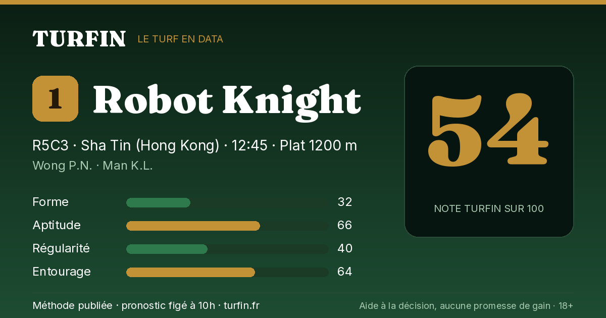 Robot Knight, noté 54 sur 100 par Turfin